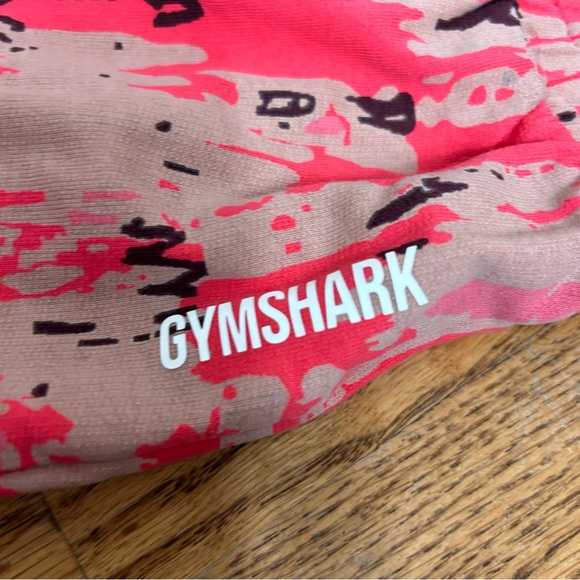 GYMSHARK | Red Pink Camo Jersey Athletic Shorts Size S - Picture 8 of 14